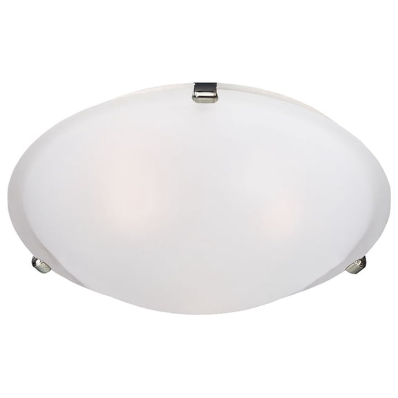 Maxim Malaga 4-Light Flush Mount - Satin Nickel - 11060FTSN