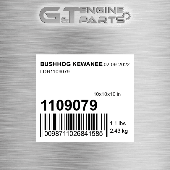 1109079 LDR1109079 fits Bushhog Kewanee (New OEM) - Walmart.com