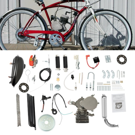 110CC 2-Stroke Electric Bicycle Gasoline Engine Motor Kit Motorized Bike Kit