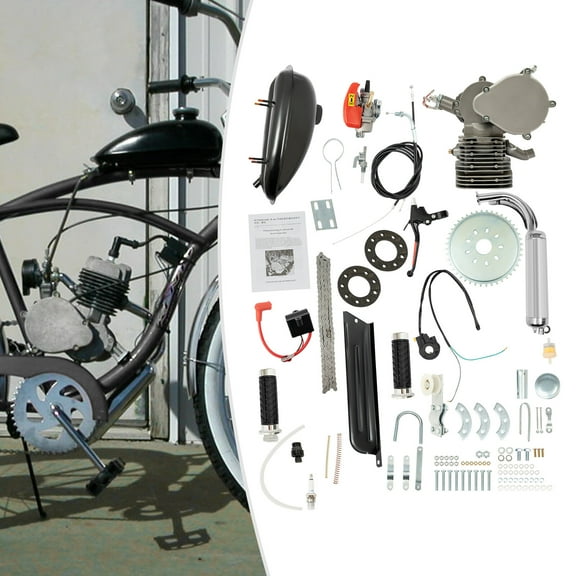 PEAKORA110CC 2-Stroke Electric Bicycle Gasoline Engine Motor Kit Motorized Bike Kit