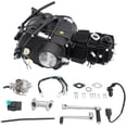 thumbnail image 1 of 110CC Engine Motor Kit, Engine with Kick Start & Carburetor & 4 Speed, Engine Replacement Kit for Honda CRF50/CRF70/XR50/Z50, Pit Dirt Bike, Black, 1 of 12