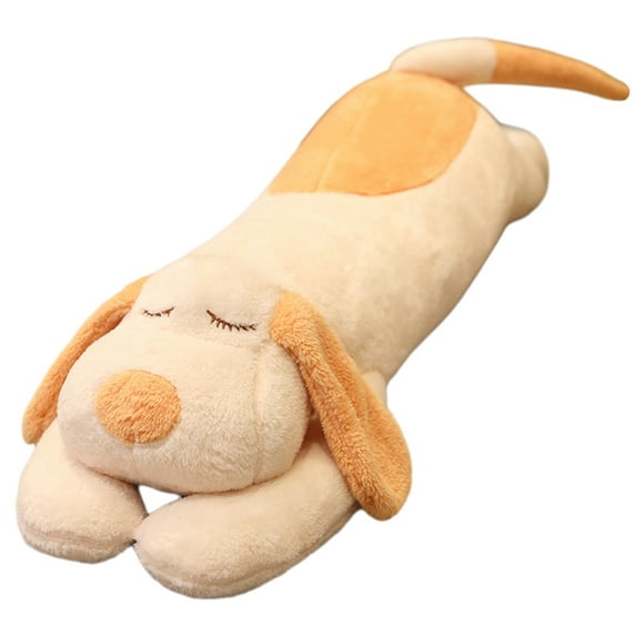 110Cm Large Size Plush Dog Stuffed Animal Made Of Soft And Comfortable Shu Velveteen, Long Body Design With Closed Eyes For A Relaxing And Cloud-Like Sleeping