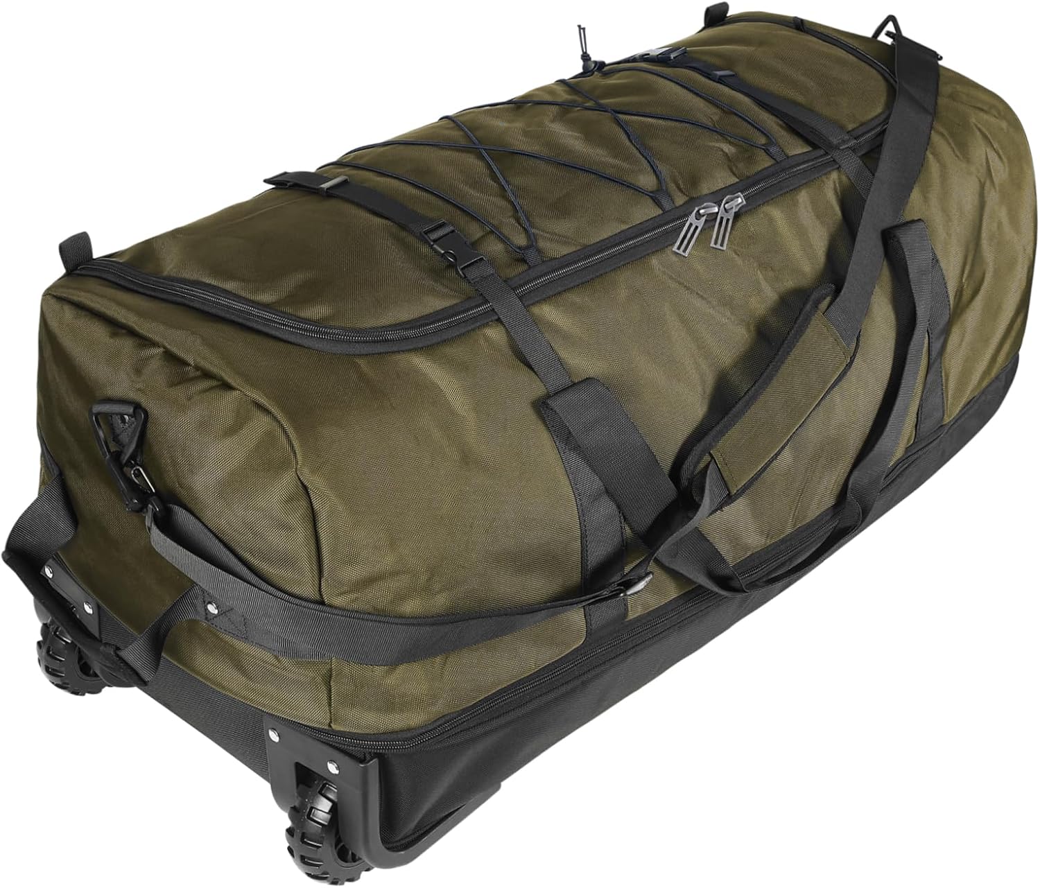 110L/140L Expandable Soft-Sided Foldable Duffle Bag with 2 Rubber ...