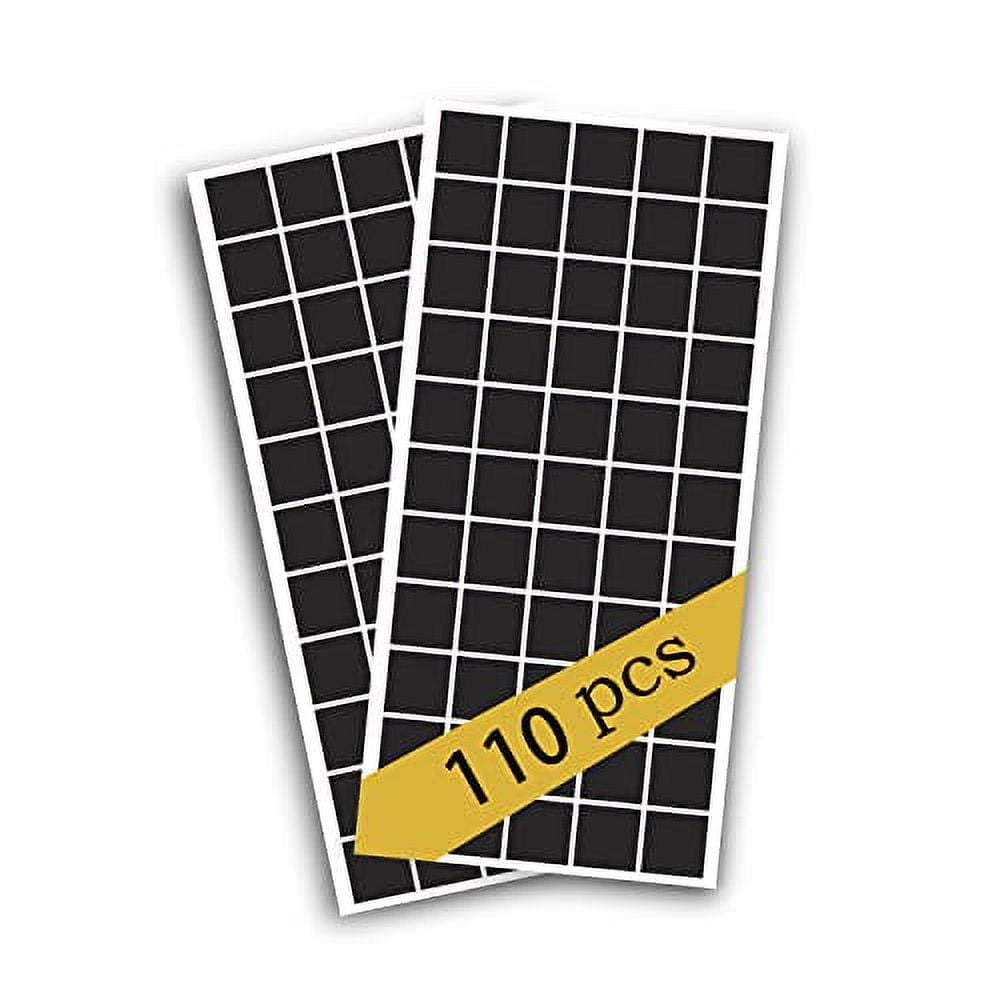 110Pcs Self Adhesive Squares Flexible Sticky Strips