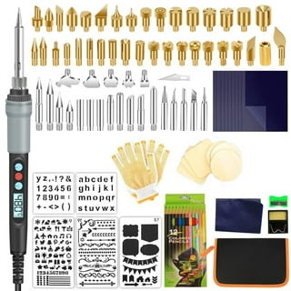 Wood Burning Kit 45PCS, Wood Burning Tool Pen with 22PCS Carving Tips,  Adjustable Temperature 200420. Professional Wood Burning Craft Tool Set for  Beginners Adults and DIY Carving (Yellow)