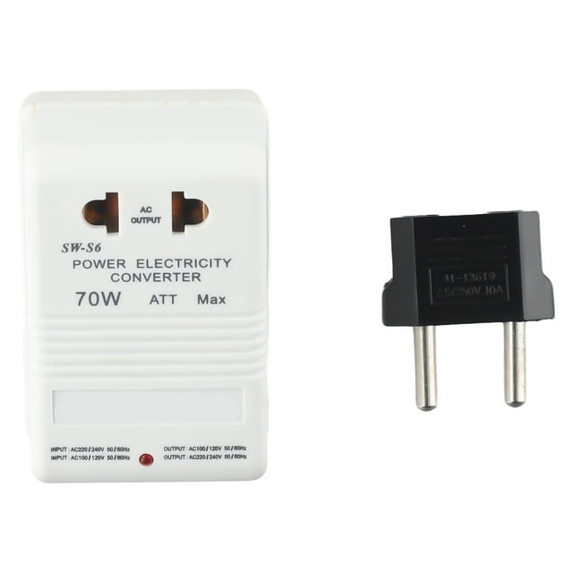 110V/120V to 220V/240V Step-Up&Down Voltage Converter 70W Transformer ...