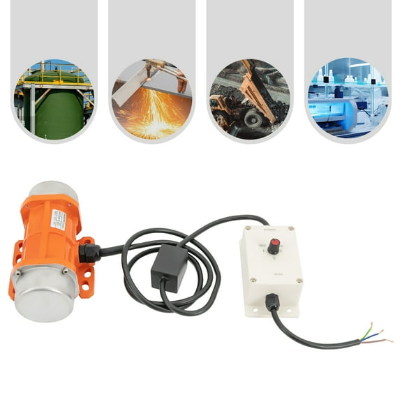110V 120W Industrial Vibration Motor 1 Phase For Vibrating Screen W/ Controller