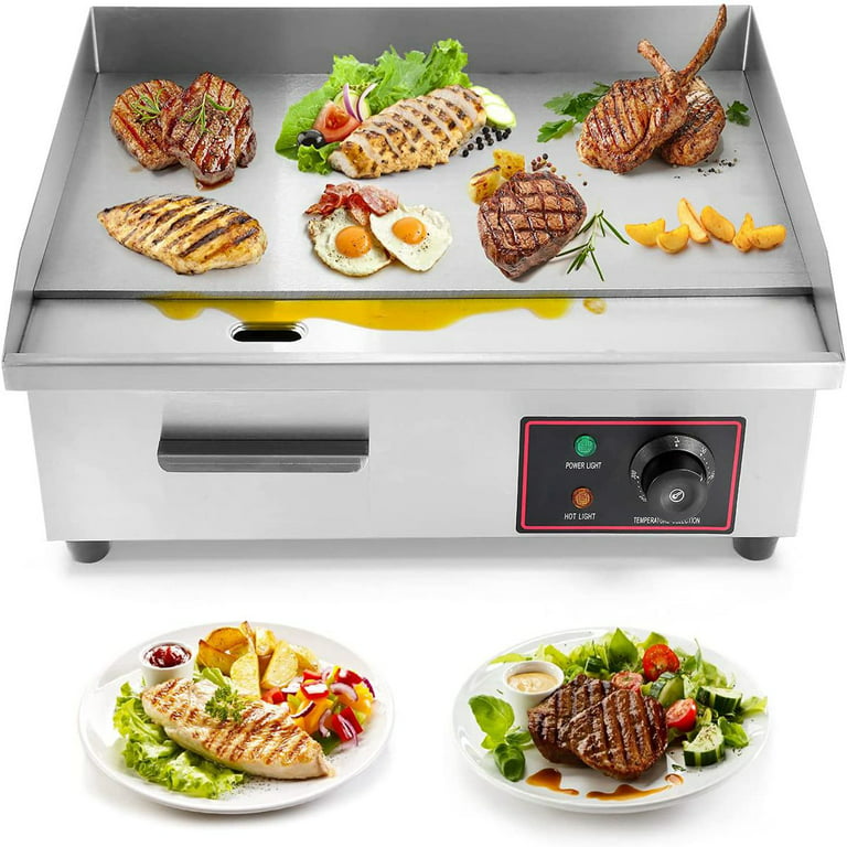  28 '' 70cm Electric Commercial Kitchen Industrial GROOVED and  Flat CAST Iron Cooking Area Restaurant Cafe Catering Grill Hot Plate  Countertop Tabletop Manual Griddle Cooktop Top Grill 220V: Industrial &  Scientific