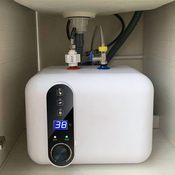 110V 1500W Electric Hot Water Heater, 2.6 Gallon Water Heater Storage, Compact and Efficient, Perfect for Small Under Sink Counter Rv Tr Endless Trailer Kitchen