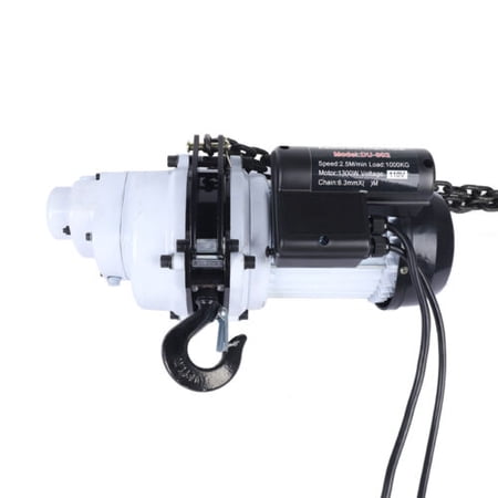 110V 2200LBS/1 Ton Electric Chain Hoist Single Phase Hoist Crane 10FT Chain