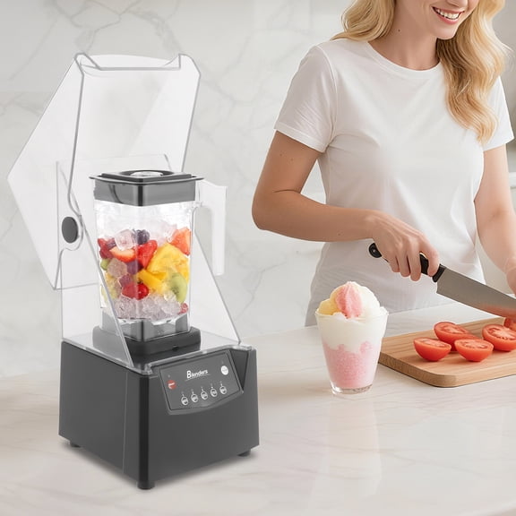 110V 2200W 1.8L Soundproof Smoothie Machine, Commercial Smoothie Ice Crusher Machine for Making Smoothies, Juices, Milkshakes Smoothie Drinks, Etc.