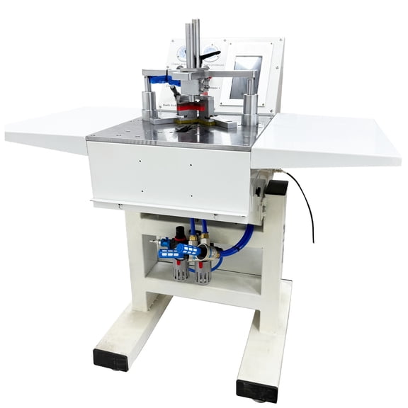 110V-220V CNC Corner Nailing Machine Touch Screen Pneumatic Auto Frame Nailer With 30L Air Tank