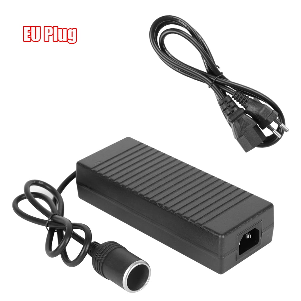 110V/ 220V to 12V 15A Power Adapter EU US UK Plug Cigarette Lighter ...