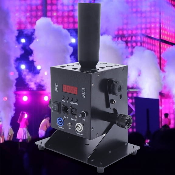 110V 25*18.5*41cm CO Fog Jet Machine LED CO2 Jet Smoke Machine Bars Banquets Weddings Dances