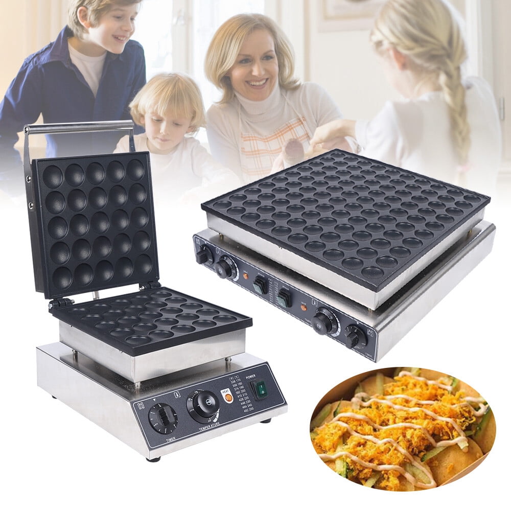 Vaker Machine 110V 25-Hole Commercial Electric Mini Dutch Baker Machine Nonstick ...