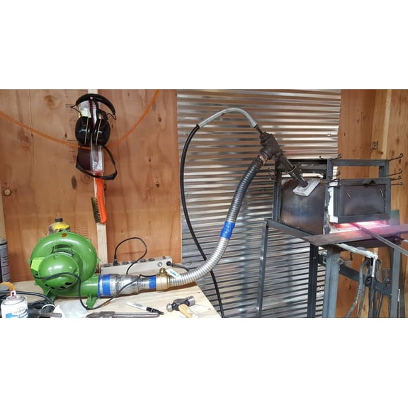 110V 250W US Style Electric Blacksmith Blower Blacksmithing Coal Fan air Blower Tools with 125CFM