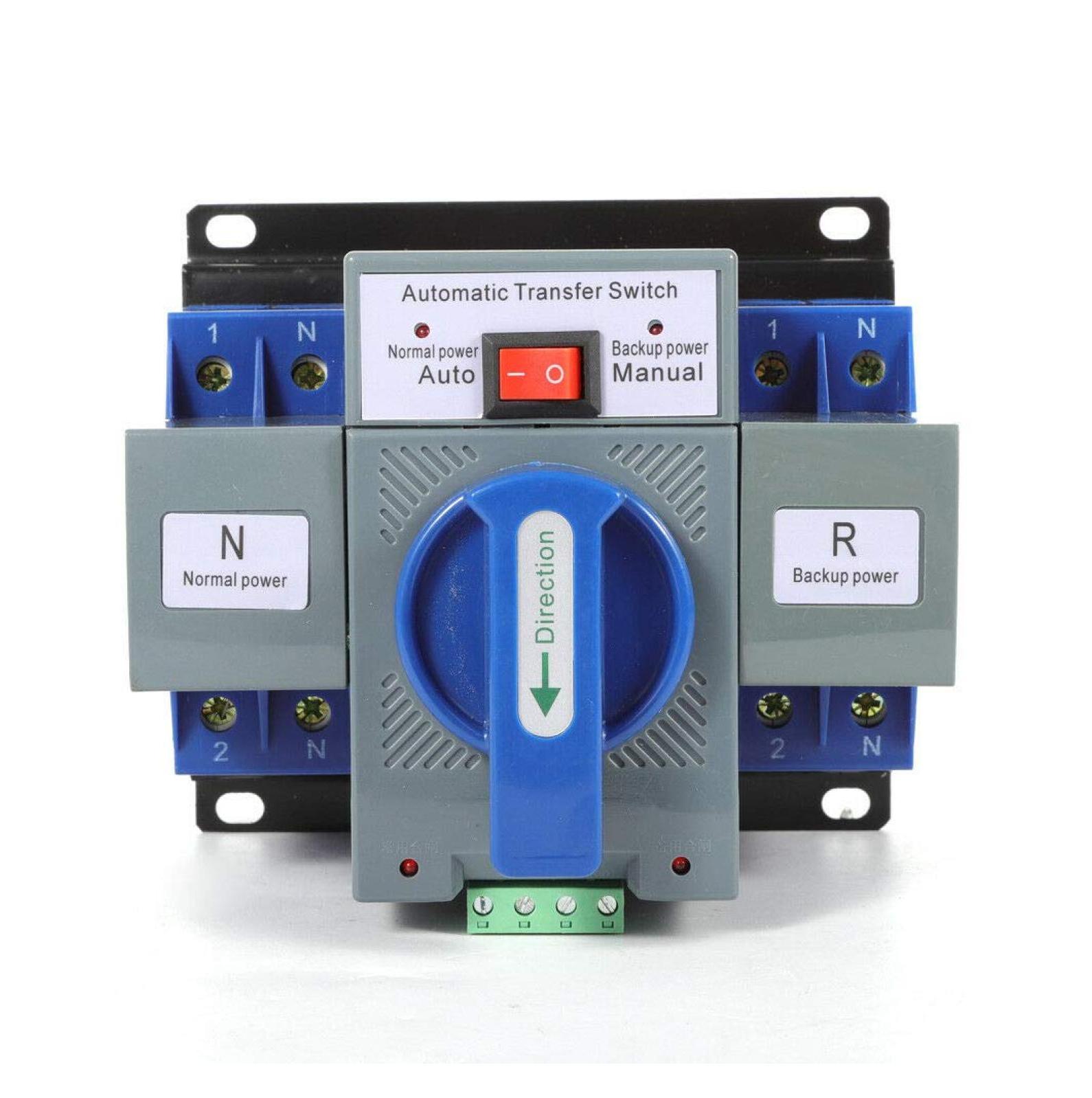 110V 2P 63A Dual Power Automatic Transfer Switch Dual Power Generator Changeover Switch