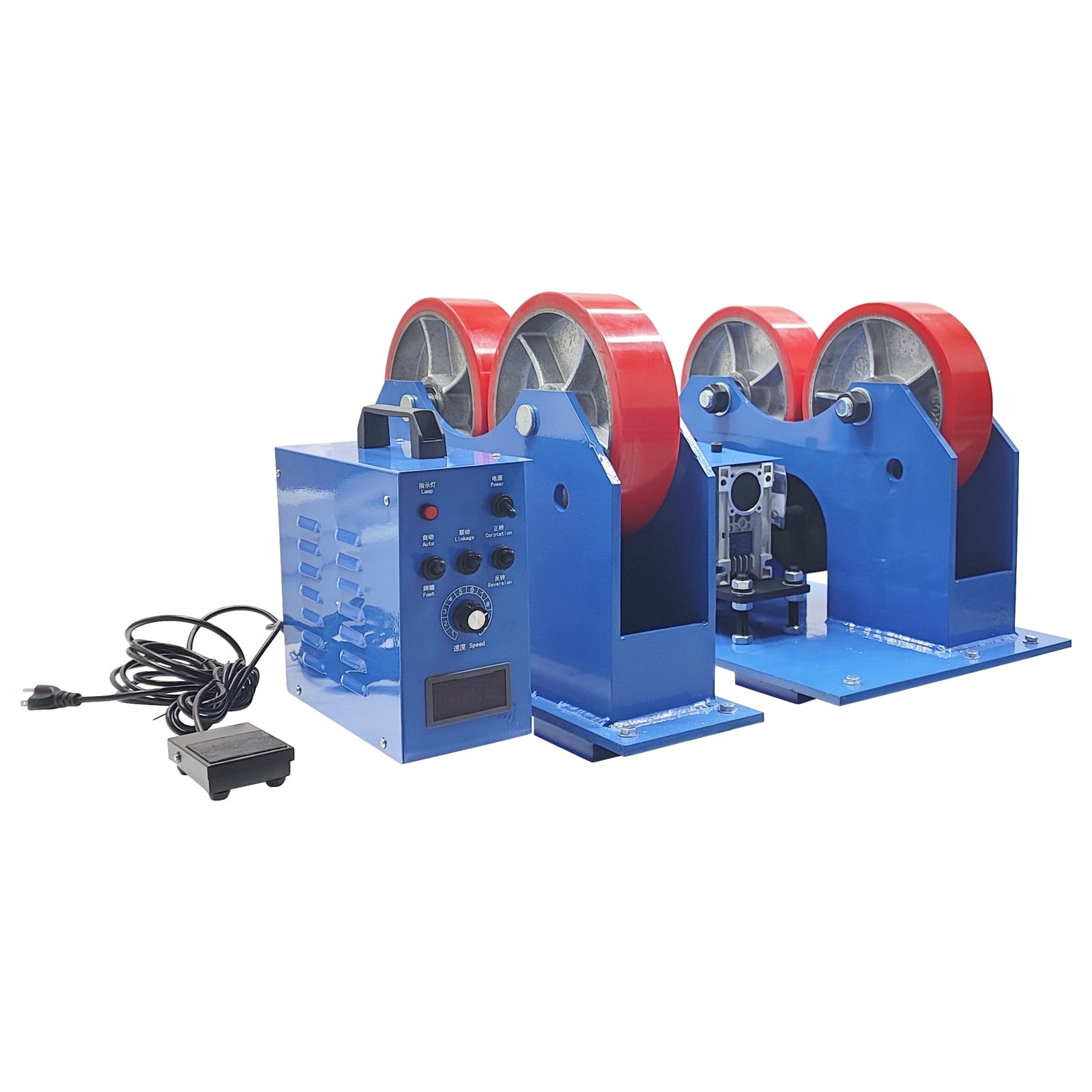 Welding Racks 110V 2T Digital Display Welding Roller Rack and Turning Rolls Rotary ...