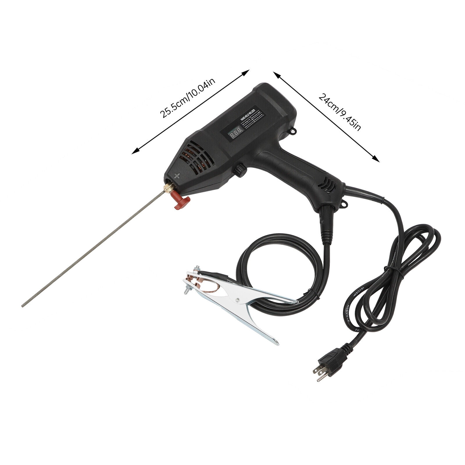 110V 3000W Welding Machine HandHeld Digital Stick Welder Portable Welder Gun Black