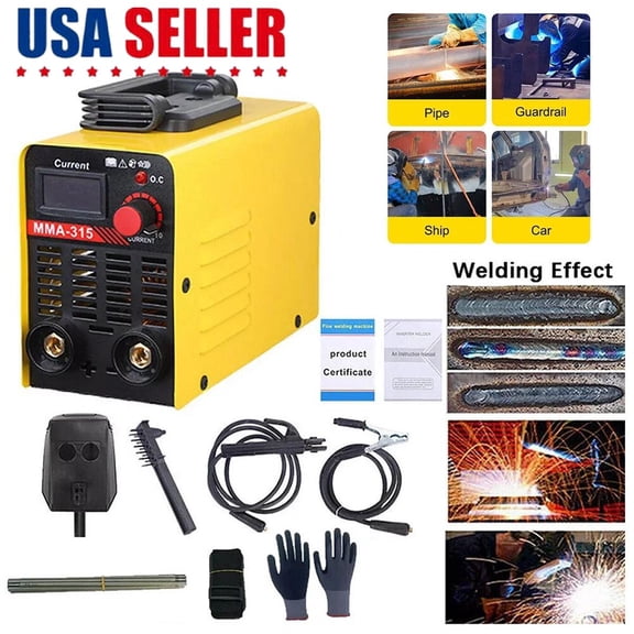 110V 300A Mini Inverter ARC Welder Machine DC IGBT MMA Stick Welding Machine Portable Electric Welding Tool with Digital Display Stable Arc Start For Home DIY Metal Repair Workshop Use Kit