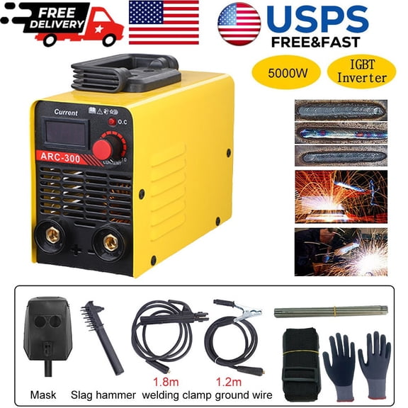 110V 300AMP Mini IGBT ARC Welding Machine Inverter DC MMA Electric Welder Stick
