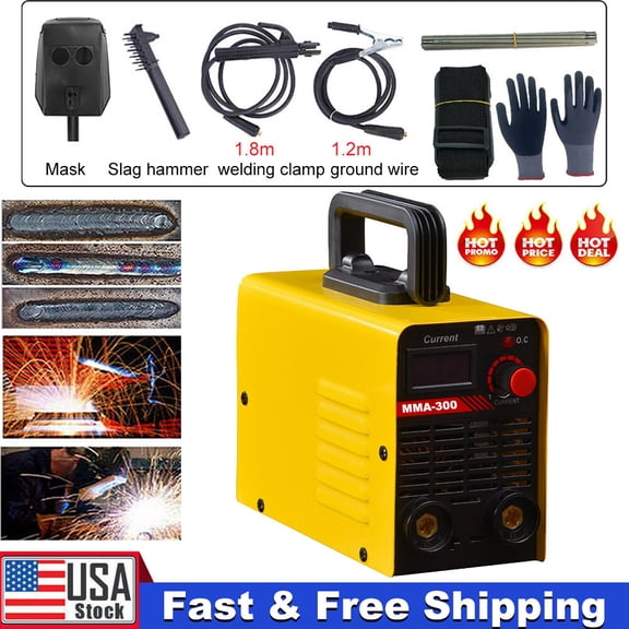 110V 300AMP Mini IGBT ARC Welding Machine Inverter DC MMA Electric Welder Stick