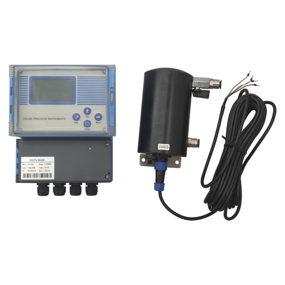 110V 5000NTU Water Treatment Flow-Through Online Turbidity Meter Turbidimeter Turbidity Detector