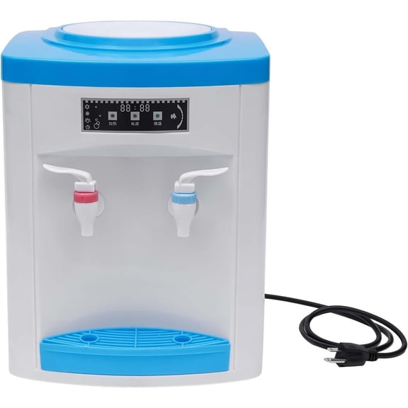 110V 550W Portable Countertop Water Dispenser, Hot and Cold Compact Water Cooler Mini Tabletop Drinking Machine Small Space Hydration Station, Desktop Water Dispenser for  Office Dorm Kitchen
