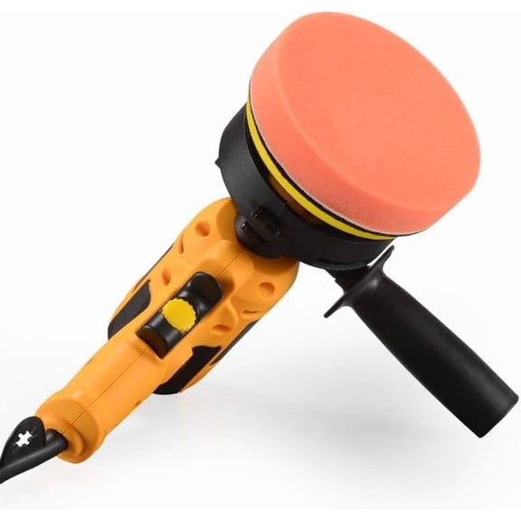 110V 600W Dual-Action Polisher - Variable Speed Random Orbital Buffer Machine for Cars, Boats, Floors - Professional Detailing Kit with 5" Pads (600-3700 RPM) for Waxing, Polishing & Paint Correction