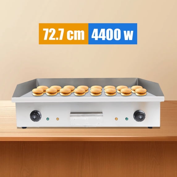 110V / 60Hz 72.7*40cm Cooking Area 3KW Double Control Electric Griddle Cooktop Electric Griddle Cooktop Boasts