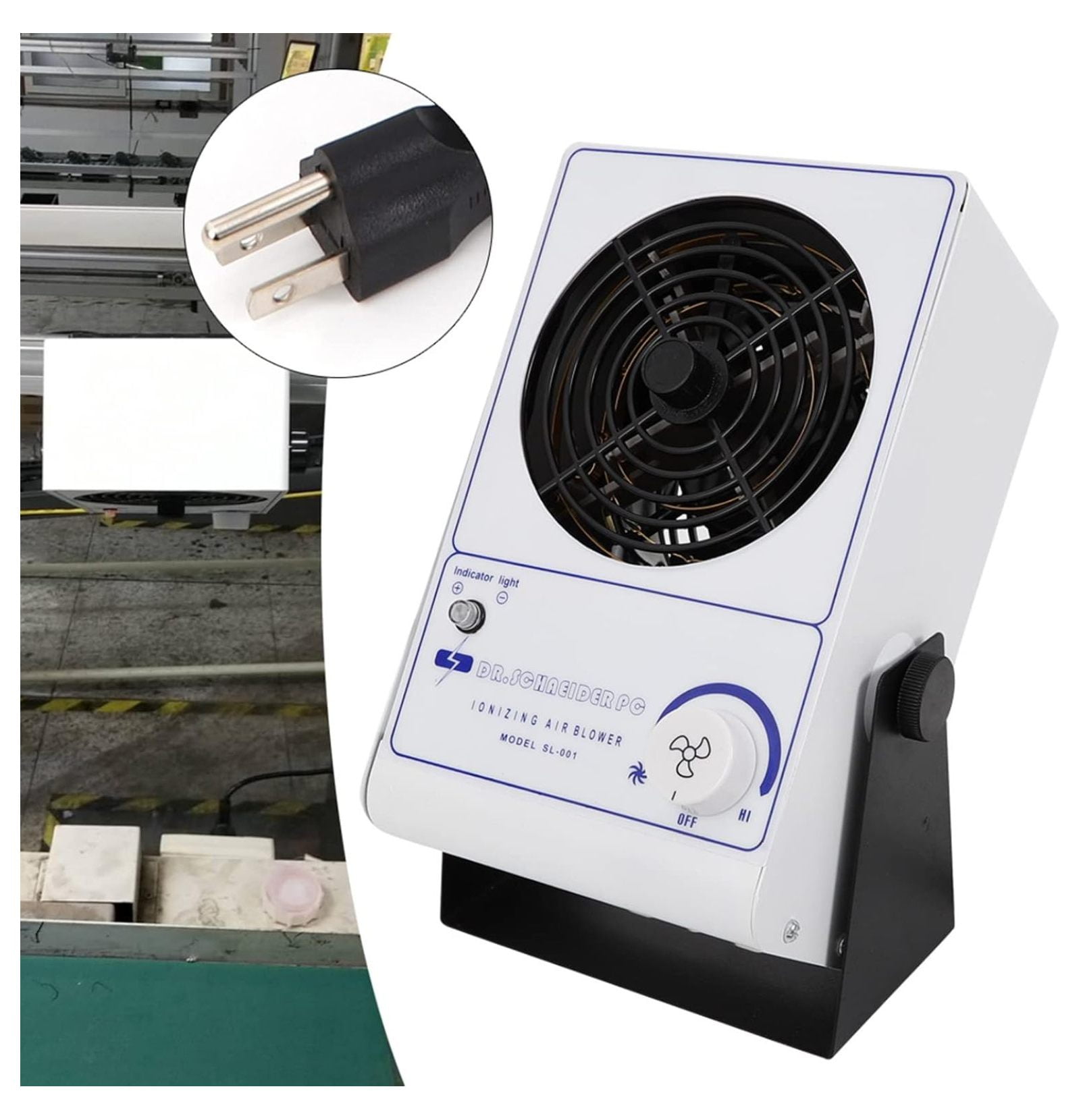 110V 60Hz Ionizing Air Blower Fan Anti Electrostatic Ion Blower Anti