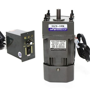 110V 60W AC Electric Gear Motor+Variable Speed Reduction Controller 1:10 135 RPM