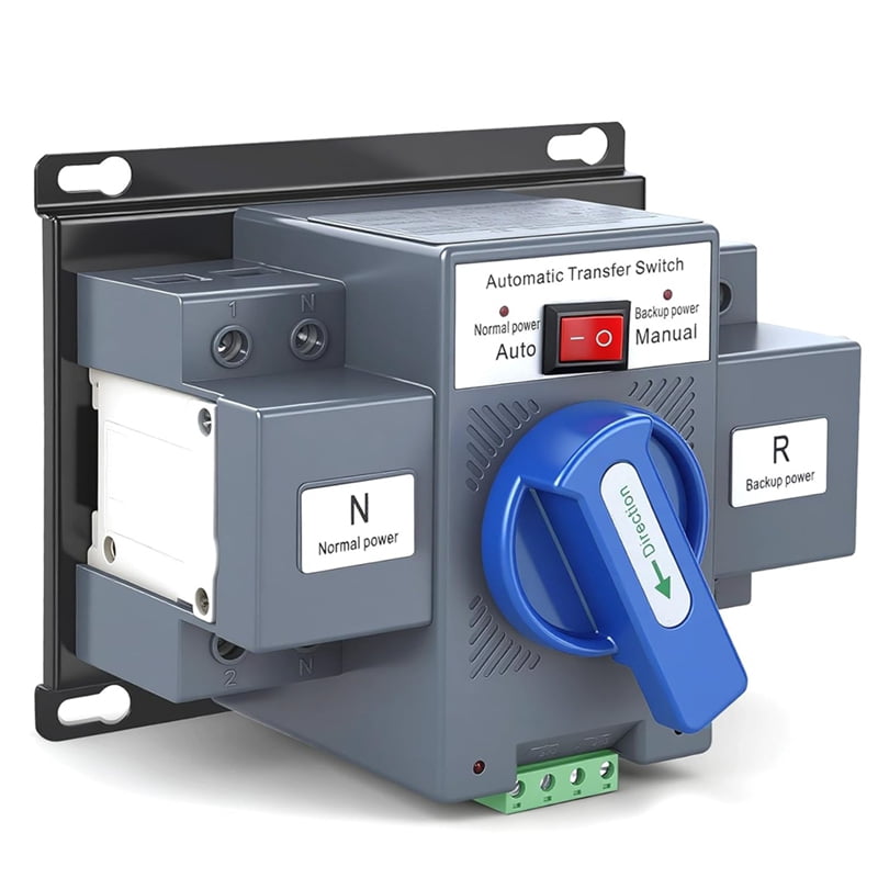 110V 63A 2P Automatic Transfer Switch (ATS), 50/60Hz Dual Power Generator Changeover Switch