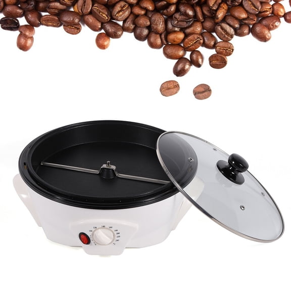 110V 800W Tabletop Mounted Electric Coffee Roaster Household Coffee Bean Roasting Baking Machine for Baking Peanuts Melon Seeds