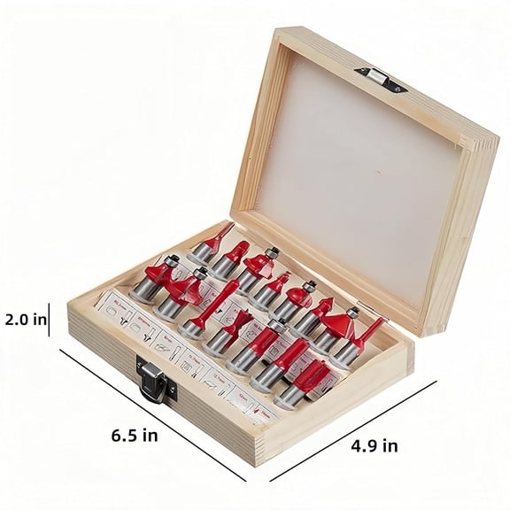 110V 800W Wood Router Tool, 30000RPM Electric Palm Trim Router with 15x 1/4" Router Bits & 2x Trim Guides