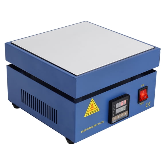 110V 850W Digital Electric Preheat Soldering Hot Plate Station, 7.87"7.87" LED Microcomputer Rework Table with Temperature Display