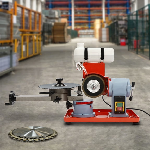 110V Circular Saw Blade Sharpener Grinder 370W 3600RPM & 5-inch Grinding Wheel