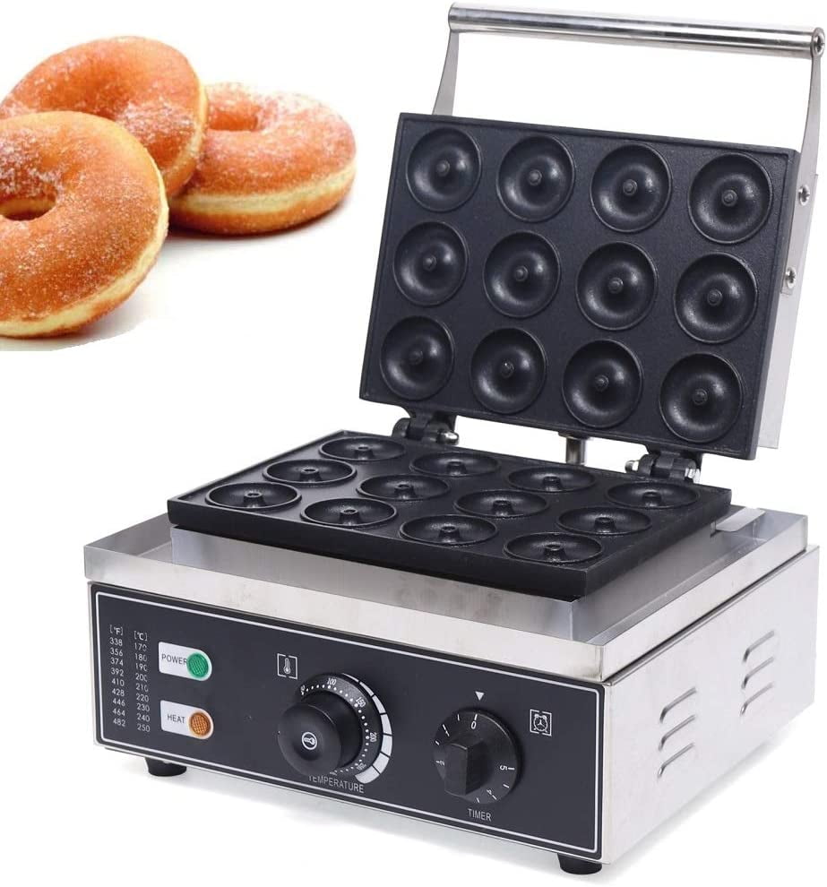 110V Commercial Donut Maker Machine, Electric Stainless Steel Doughnut ...
