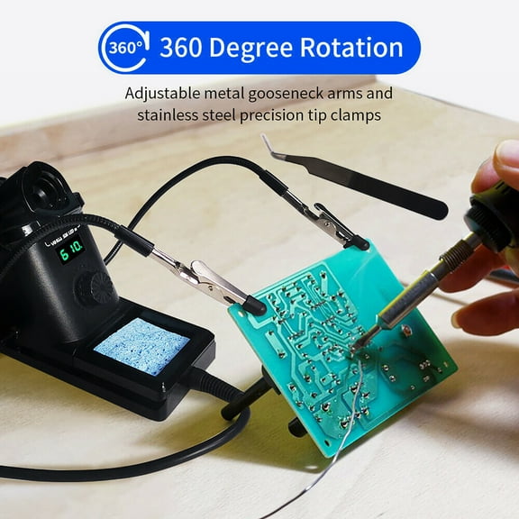 110V Digital Rework Soldering Station Soldering Iron SMD Welder YIHUA926 LED III,with F /C,Digital Temperature Correction and Sleep Function