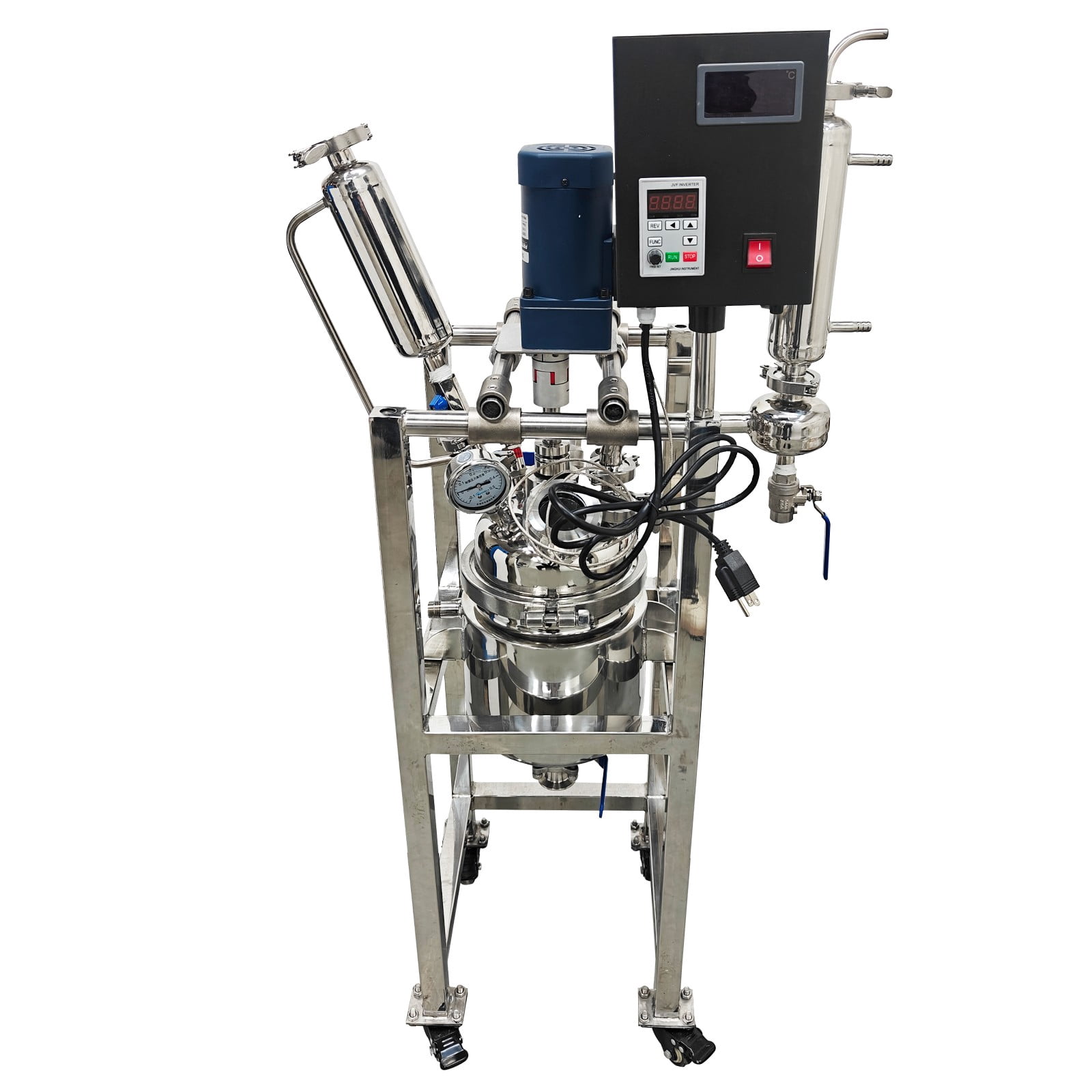 Lab Kettle 110V Double-layer 316 Stainless Steel Reaction Kettle Reactor 3L Lab ...