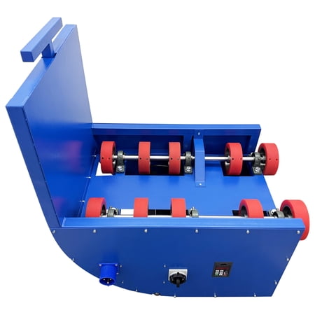 110V Electric 200L Iron Drum Rotator Mixer Portable Industrial Drum Roller Variable Speed