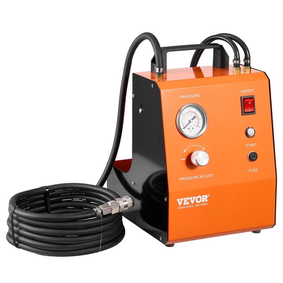 110V Electric Brake Bleeder and Fluid Extractor Kit with Master Cylinder Adapters, Pressure Gauge, Built-In Pump for Efficient Automotive Brake Service