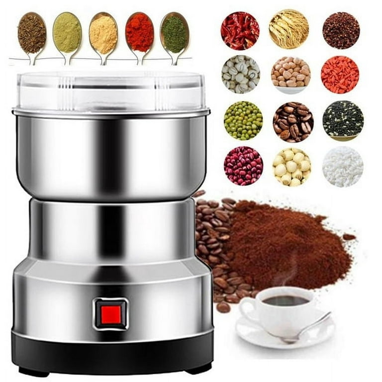 2-In-1 Electric Coffee Grinder Kitchen Cereals Nuts Beans Spices Grains  Grinder Machine Multifunctional Portable