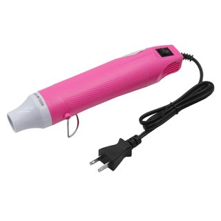 Heat Gun, Mini Hot Air Gun for DIY Crafts Portable Heat Air Gun Tool for  Embossing Shrink Wrapping Drying Paint (Pink) 