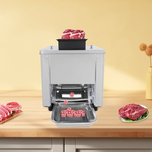 PEAKORA110V Electric Meat Cutter Meat Slicer Shredded Cutting Machine Stainless Steel