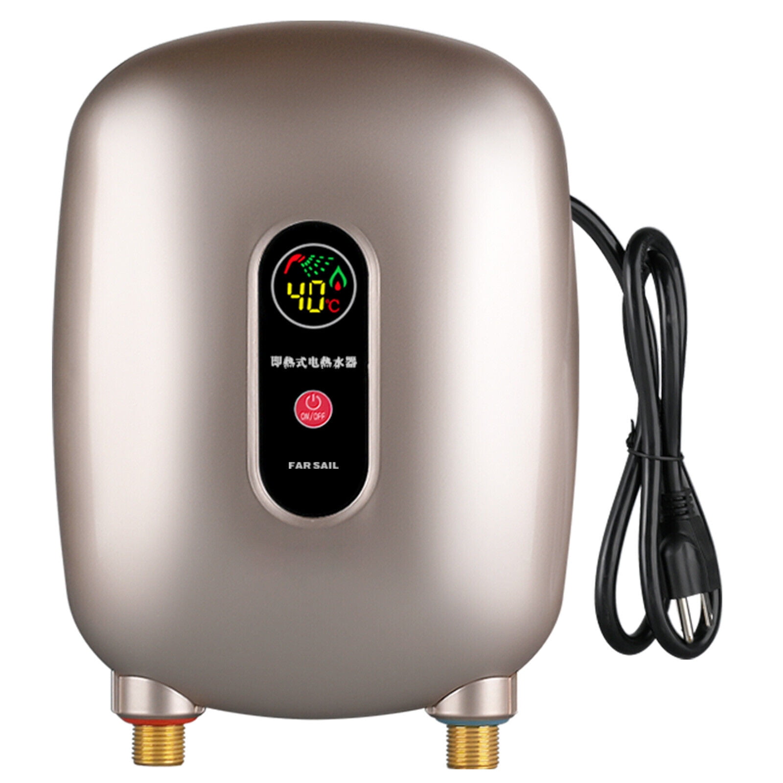 TOOL1SHOoo Electric 110 Volts 3000 Watts Water Heater for Bathroom, 10 ...