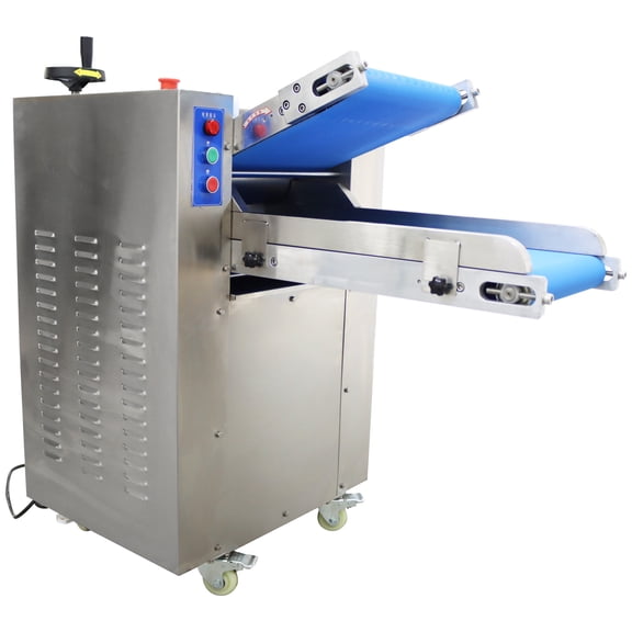 110V Flour Dough Press Machine Electric Dough Sheeter Dough Kneading Machine 5-25mm Roller Adjustment