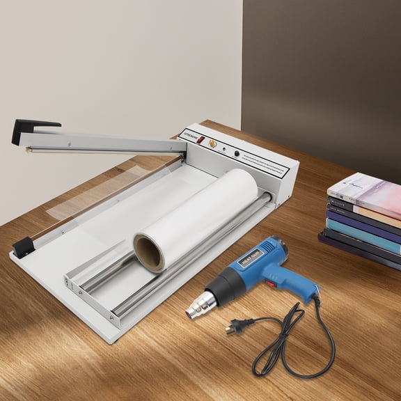 110V Heat Sealer Machine, Packaging Sealing Machine for Heat-shrinkable Film Packaging, Sealing Machine with Heat Gun for PP, PE, PVC, and POF