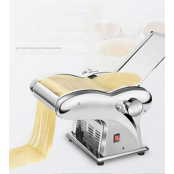 110V Home Commercial Stainless Steel Electric Dumpling Dough Skin Noodles Pasta Maker Machine with one Blade