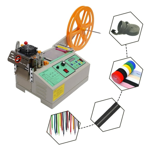 110V Hot and Cold Automatic Tape Cutting Machine Belt Cutter for Leather Ribbon